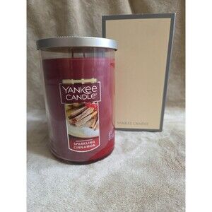 Yankee Candle 2-wick  22oz Jar Candle Sparkling Cinnamon Scent NEW